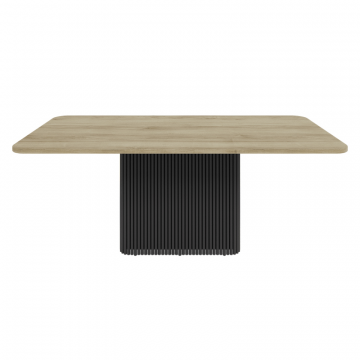 Обеденный стол TRUBIS Wood Rectangle 200 х 90 см, орех/черный
