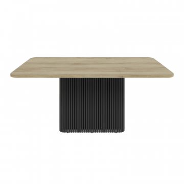 Обеденный стол TRUBIS Wood Rectangle 180 х 90 см, орех/черный