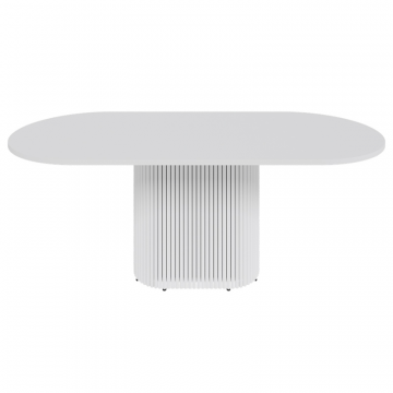 Обеденный стол TRUBIS Wood Oval 200 х 90 см, белый