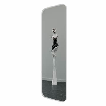 Зеркало в белой раме KUVINO L, 180 х 55 см