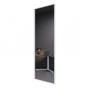 Зеркало в белой раме HALFEO M Slim, 140 х 50 см