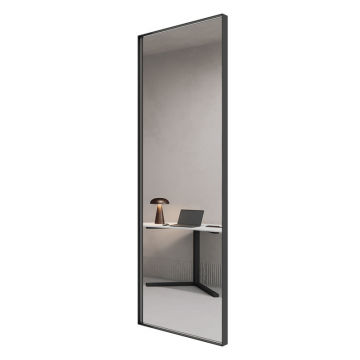 Зеркало в черной раме HALFEO M Slim, 140 х 50 см
