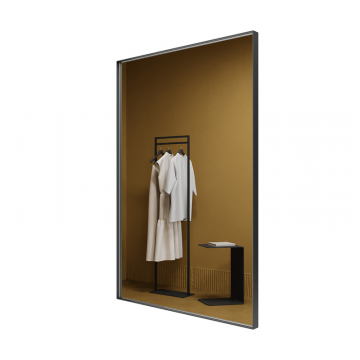 Зеркало в черной раме HALFEO S Slim, 120 х 80 см