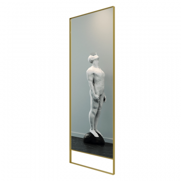 Зеркало в золотой раме HALFEO Slim Leg, 220 х 80 см