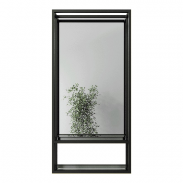 Зеркало в черной раме AKVUM, 105 х 53 см