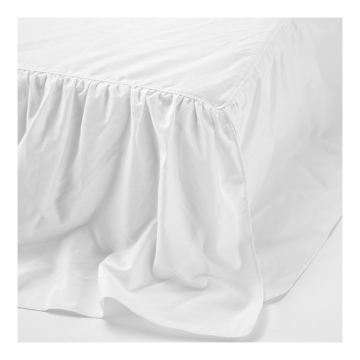 Простыня на резинке, с оборкой по краю Молочная пенка, 180х200х30 см