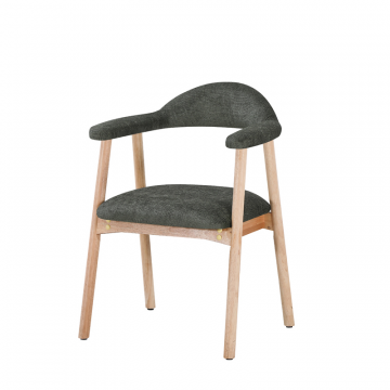 Стул обеденный Shredo темно-зеленый шенилл светлое дерево 2 шт.