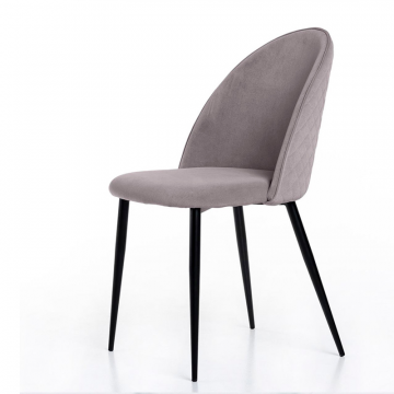 Стул Маркус, бархат светло-серый 26