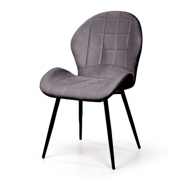 Стул Ральф, бархат серый 27