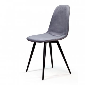 Стул Тед, бархат серый 27