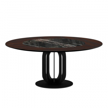 Стол круглый Сохо 140, керамика глянцевая