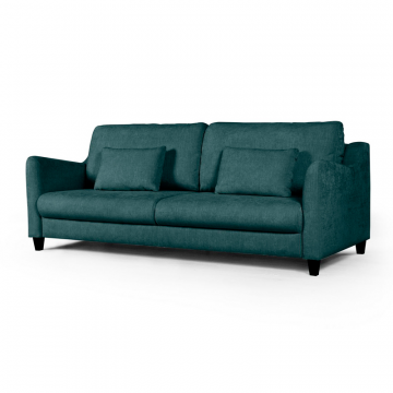 Стокгольм диван-кровать прямой велюр зеленый