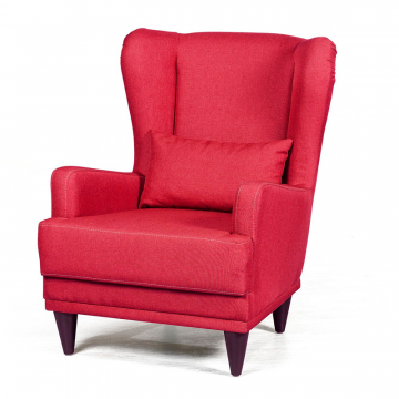 Кресло Джулия рогожка красный