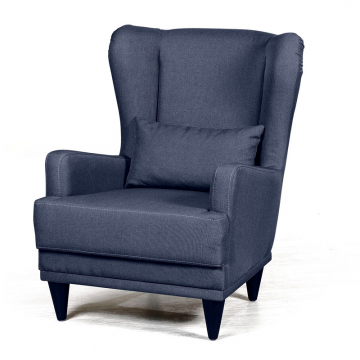 Кресло Джулия рогожка синий