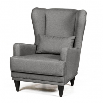 Кресло Джулия рогожка серый