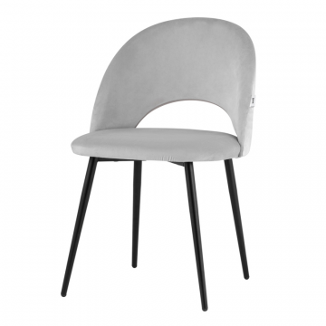 Стул Меган SN велюр светло-серый