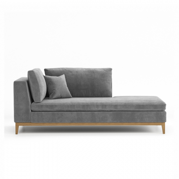 Кушетка Kona на деревянном основании