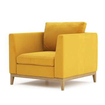 Кресло Kona на деревянном основании