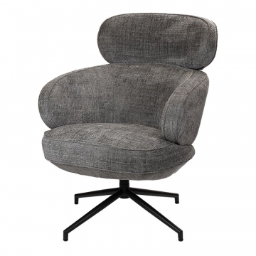 Кресло KING серый, шенилл