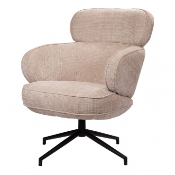 Кресло KING кремовый, шенилл