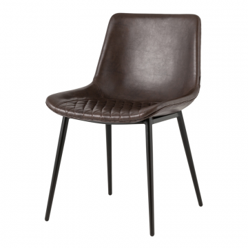 Стул Деймон экокожа коричневый