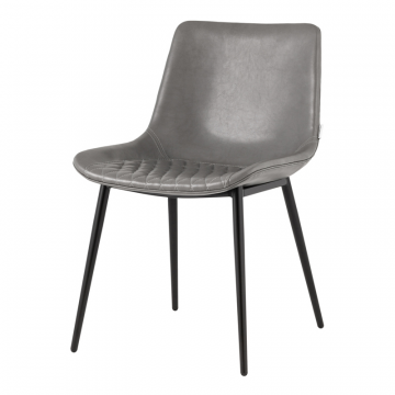 Стул Деймон экокожа серый