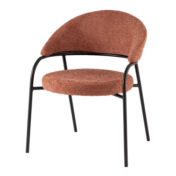 Стул Тилль букле коралловый