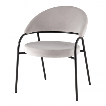 Стул Тилль велюр светло-серый