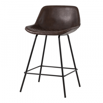 Стул полубарный Деймон экокожа коричневый