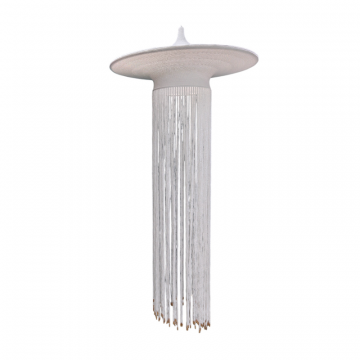 Подвесной вязаный светильник «Нити Света» Диаметр 60 см