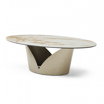 Стол журнальный Tiffany (135), керамика/шампань