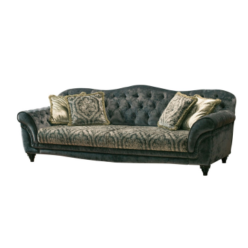 Прямой диван Версаль серый с раскладным механизмом (3 категория)