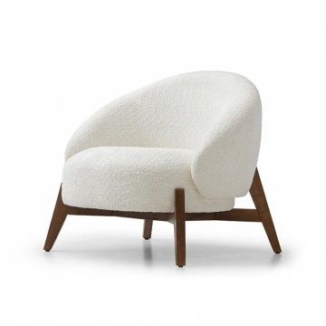 Кресло Orlando, белый/орех