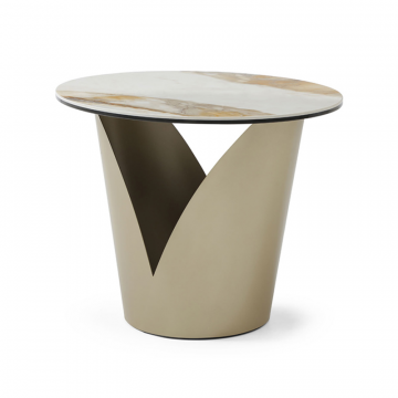 Стол журнальный Tiffany (60), керамика/шампань