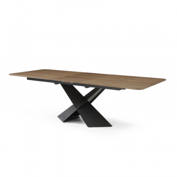 Стол раскладной Monaco 200-250, орех/черный