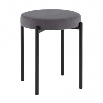 Табурет Бриф Original велюр серый