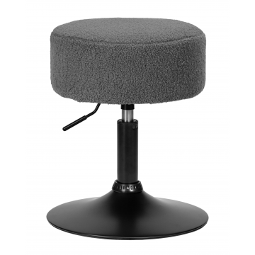 Пуф DOBRIN DANNY BLACK, темно-серое букле (16)