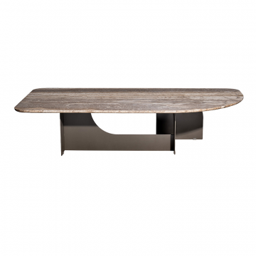 57EL-10981 Стол журнальный Арка (Arco) травертин