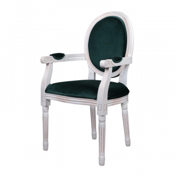 Мягкий стул с подлокотниками Volker Arm Green