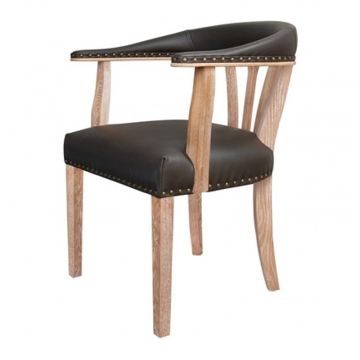 Стул в стиле ретро Tanner Genuine Brown Leather