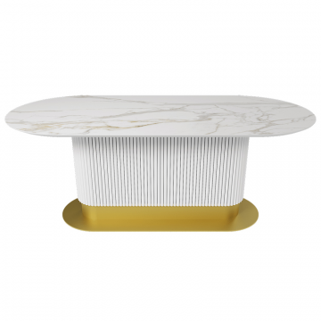 Обеденный стол керамический TUBARIS Oval 200 х 90 см