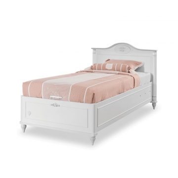 Кровать с подъемным механизмом Romantic с фигурным изголовьем 100х200