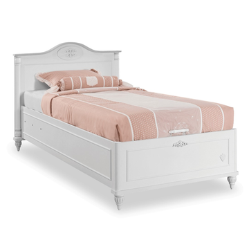 Кровать с подъемным механизмом Romantic с фигурным изголовьем 100х200