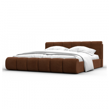 Кровать двуспальная Лига-132 (200), LAIM 14 терракотовый, Велюр