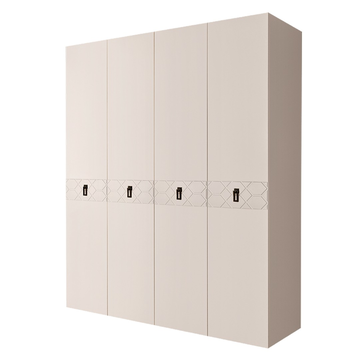 Шкаф 4-дверный Bogemia-Farfalle / черный БМШ2/4 (Fa)