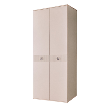 Шкаф 2-дверный Rimini Solo (бежевый / серебро) РМШ2/2(s)