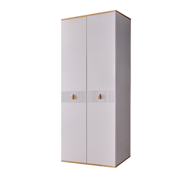 Шкаф 2-дверный Rimini Solo (белый / золото) РМШ2/2(s)