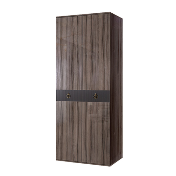 Шкаф 2-дверный Rimini Solo (орех империя / золото) РМШ2/2(s)