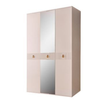 Шкаф 3-дверный Rimini Solo ( бежевый / золото ) РМШ1/3(s)