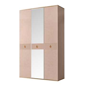 Шкаф 3-дверный Rimini Solo ( латте / золото ) РМШ1/3(s)